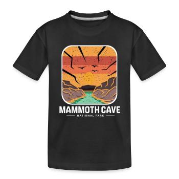 Parc national Mammoth Cave Kentucky Souvenir Höhle - T-shirt bio Premium Enfant - noir - Devant