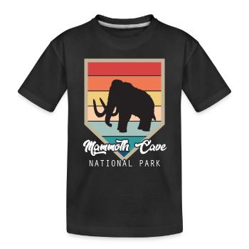 Nationalpark Souvenir Mammoth Cave Kentucky Wander - Kinder Premium Bio T-Shirt - Schwarz - Vorne