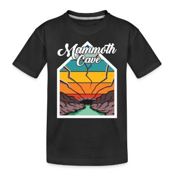 Mammoth Cave Kentucky Nationalpark Wandern - Kinder Premium Bio T-Shirt - Schwarz - Vorne
