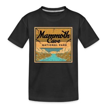 Mammoth Cave Kentucky Nationalpark Souvenir - Kinder Premium Bio T-Shirt - Schwarz - Vorne