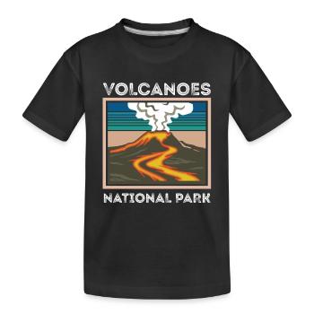 Volcano Souvenir National Park Hawaii Volcano Island - Kids' Premium Organic T-Shirt - black - Front