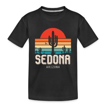 Sedona Schlucht Nationalpark Andenken Arizona - Kinder Premium Bio T-Shirt - Schwarz - Vorne