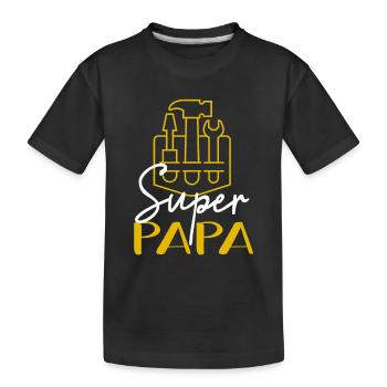 Super Papa - T-shirt bio Premium Enfant - noir - Devant