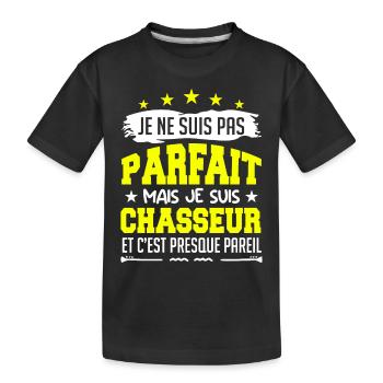 Parfait Chasseur | chasseur | chasse ! - T-shirt bio Premium Enfant - noir - Devant