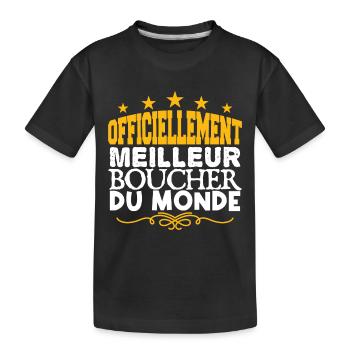 Boucher | meilleur Boucher | légende Boucher - T-shirt bio Premium Enfant - noir - Devant