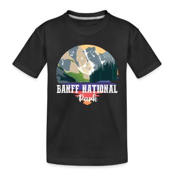 Banff Alberta Canada Terrain de camping Lake Louise Nati - T-shirt bio Premium Enfant - noir - Devant