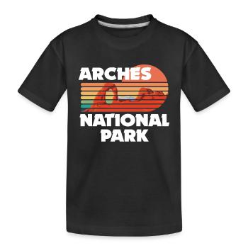 Parc national Souvenir Utah Rocks Nature Hike - T-shirt bio Premium Enfant - noir - Devant