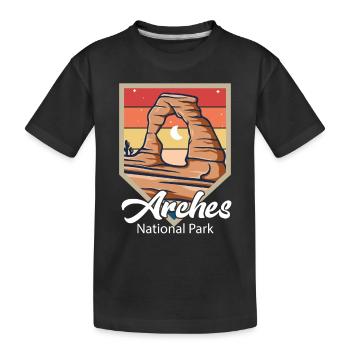 Arches National Park Souvenir Moab Utah Camping - T-shirt bio Premium Enfant - noir - Devant