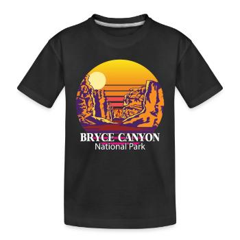 Bryce Canyon Souvenir National Park Rocks Utah Cam - Kids' Premium Organic T-Shirt - black - Front