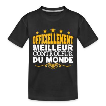 Controleur | meilleur Controleur | légende Control - T-shirt bio Premium Enfant - noir - Devant