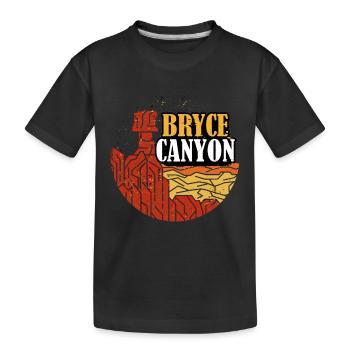 Bryce Canyon Utah National Park Randonnée souvenir - T-shirt bio Premium Enfant - noir - Devant