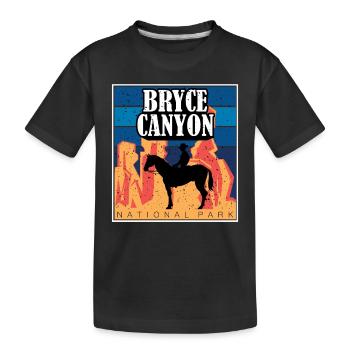 Parc national de Bryce Canyon Utah Souvenir Randonnée - T-shirt bio Premium Enfant - noir - Devant
