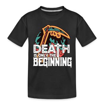 Sense des Todes Sensenmann Engel des Todes Hallowe - Kinder Premium Bio T-Shirt - Schwarz - Vorne
