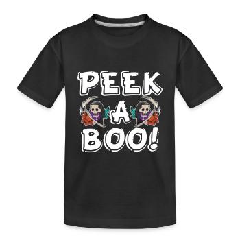 Süßigkeits-Kürbis-Halloween-Party-Albtraum-Hexe-Be - Kinder Premium Bio T-Shirt - Schwarz - Vorne
