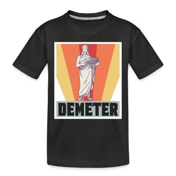 Dementer Gott Griechische Mythologie Antikes Griec - Kinder Premium Bio T-Shirt - Schwarz - Vorne