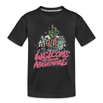 Nightmare Undead Halloween Party Zombie-Halloween- - Kinder Premium Bio T-Shirt - Schwarz - Vorne