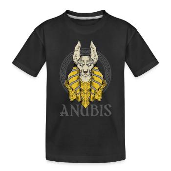 Egyptologue Anubis Pyramides Egypte Souvenir Sphin - T-shirt bio Premium Enfant - noir - Devant