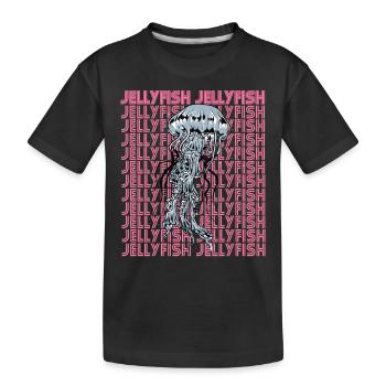 Méduse mystique Vie océanique Animal marin sous-marin - T-shirt bio Premium Enfant - noir - Devant