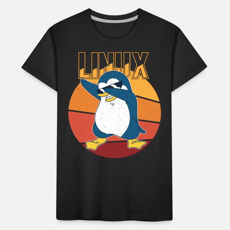 Linux Root Admin Cool Penguin Informatics Nerd Kids' Premium Organic T-Shirt
