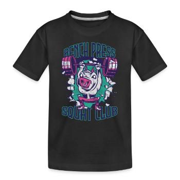 Bench Press Squad Club Bull Training Training Moti - T-shirt bio Premium Enfant - noir - Devant