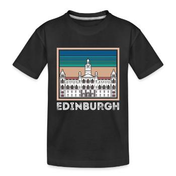 Ecosse Souvenir Ecosse Edimbourg Touristes - T-shirt bio Premium Enfant - noir - Devant