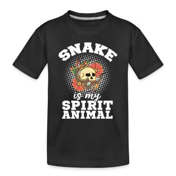 Animal Serpent Serpents Venimeux Serpents - T-shirt bio Premium Enfant - noir - Devant