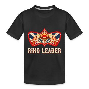 Karneval Manegenführer Zirkus Geburtstag Karneval - Kinder Premium Bio T-Shirt - Schwarz - Vorne