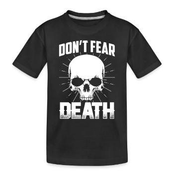 Skull Fear Death Skeleton Skull Costume - T-shirt bio Premium Enfant - noir - Devant