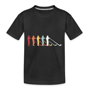 Musikinstrument Alphorn Schweizer Musikant Schweiz - Kinder Premium Bio T-Shirt - Schwarz - Vorne