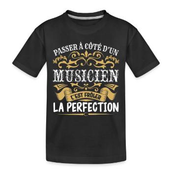 Le Meilleur Musicien | Musicien à la perfection - T-shirt bio Premium Enfant - noir - Devant