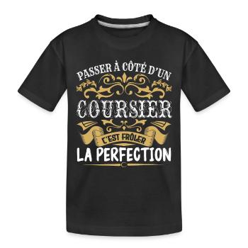 Le Meilleur Coursier | Coursier à la perfection - T-shirt bio Premium Enfant - noir - Devant