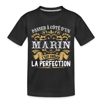 Le Meilleur Marin | Marin à la perfection - T-shirt bio Premium Enfant - noir - Devant