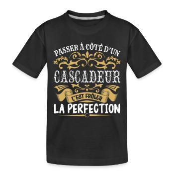 Le Meilleur Cascadeur | Cascadeur à la perfection - T-shirt bio Premium Enfant - noir - Devant
