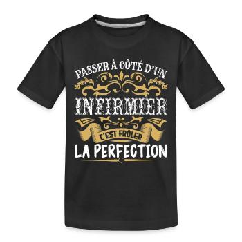 Le Meilleur Infirmier | Infirmier à la perfection - T-shirt bio Premium Enfant - noir - Devant