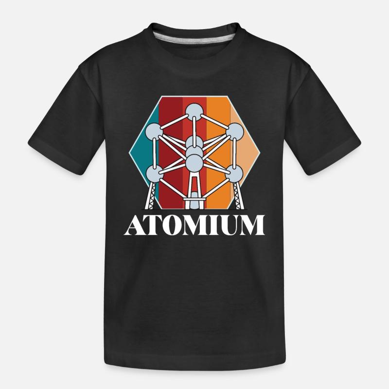 Atomium Atomic nucleus Brüssel Wissenschaft für Ph - Kinder Premium Bio T-Shirt - Schwarz