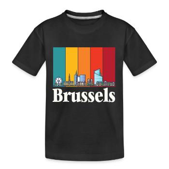 Bruxelles Atomium Atomic Nucleus Science of Physics - T-shirt bio Premium Enfant - noir - Devant