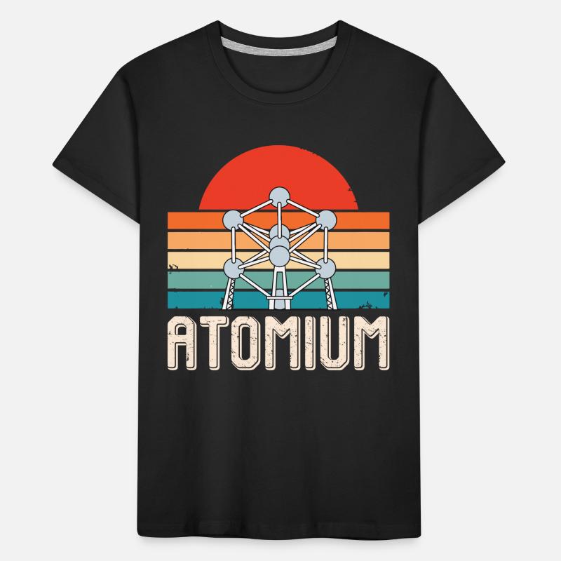 Atomic Physics Atomium Atomic nucleus Science Physicist Kids' Premium Organic T-Shirt