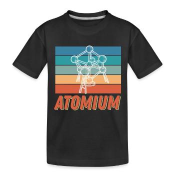 Atomium Science Noyau atomique Physique Physicien atomique - T-shirt bio Premium Enfant - noir - Devant