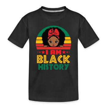 Black History Women Proud Black Melanin Festival - T-shirt bio Premium Enfant - noir - Devant