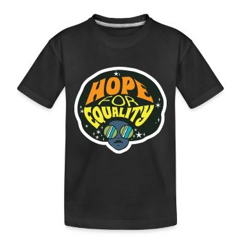 Schwarze Gleichheit Schwarzer Geschichtsmonat Mela - Kinder Premium Bio T-Shirt - Schwarz - Vorne
