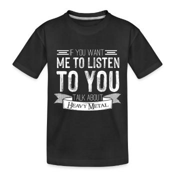 Fan de heavy metal Rocking Fan de métal Musique hard rock - T-shirt bio Premium Enfant - noir - Devant