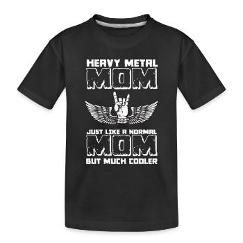 Rocking Mom Heavy Metal Fan Music Metal Fan Hard - Kids' Premium Organic T-Shirt - black - Front