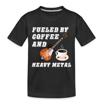 Rocking Music Heavy Metal Coffee Hard Rock Metal F - Kids' Premium Organic T-Shirt - black - Front
