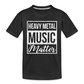 Musique rock Heavy Metal Hard Rock Metal Fan - T-shirt bio Premium Enfant - noir - Devant