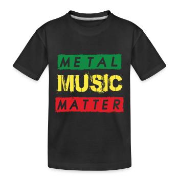 Metal Musique Rocking Heavy Metal Hard Rock Metal - T-shirt bio Premium Enfant - noir - Devant