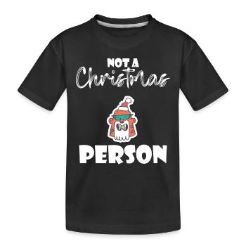 Ironic Punks No Christmas for Punks Funny - Kids' Premium Organic T-Shirt - black - Front