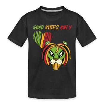 Jamaïque Alien Reggae Souvenir Rasta Musique Rastafar - T-shirt bio Premium Enfant - noir - Devant