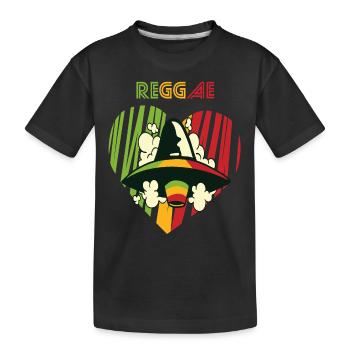 Good Vibes Only Reggae Alien Jamaica Souvenir Rest - T-shirt bio Premium Enfant - noir - Devant