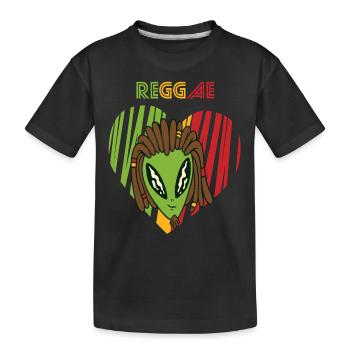 Reggae UFO Jamaïque Souvenir Rasta Musique Rastafaria - T-shirt bio Premium Enfant - noir - Devant