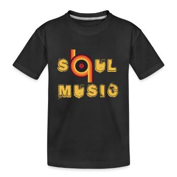 Soul Music Vintage Record Afro Soul Music Partition Mu - T-shirt bio Premium Enfant - noir - Devant